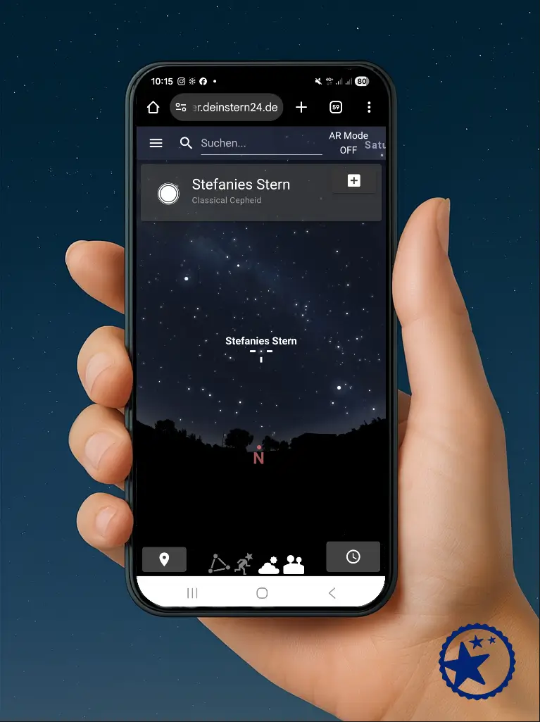 Rejestr gwiazdek AR wyłączony